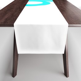 NUMBER 9 (CYAN-WHITE) Table Runner