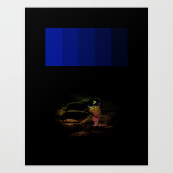Yellow Snow Art Print