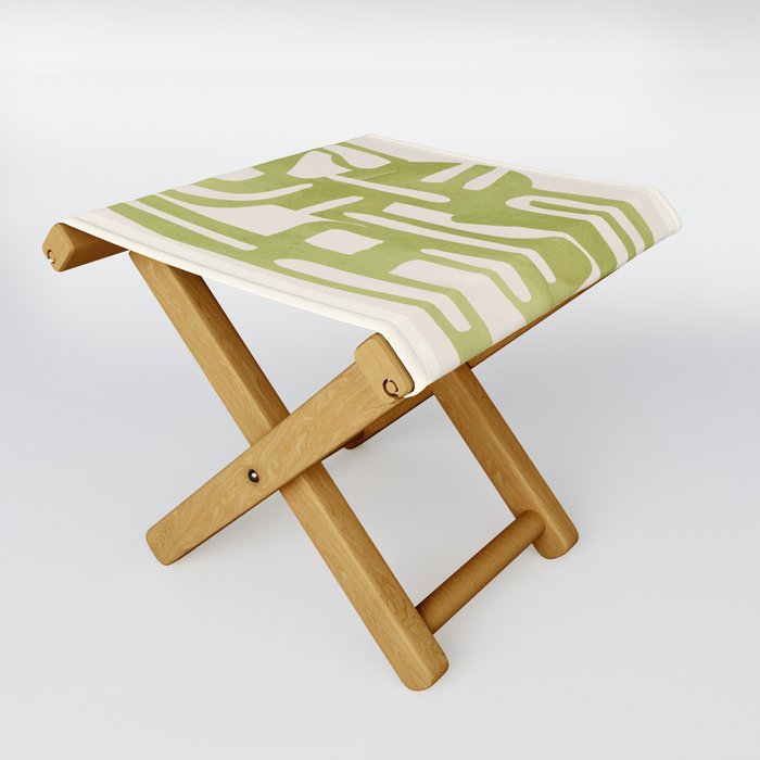 Modern Abstract Shapes 37 Folding Stool