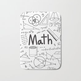 math Bath Mat