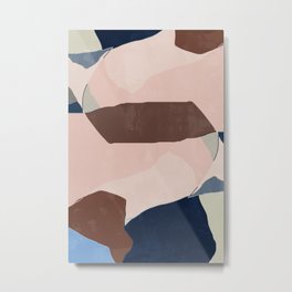 Start Over BA09 Abstract Art Metal Print | Homedecor, Pink, Artsy, Artdeco, Startover, Contemporary, Painting, Geometry, Abstract, Minimalist 