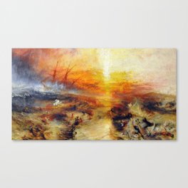 The Slave Ship By JMW Turner Canvas Print
