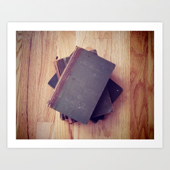 Antique Books Art Print