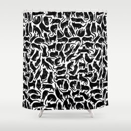 Black Cats Pattern Shower Curtain