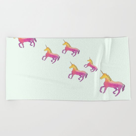 So unicorny Beach Towel