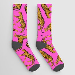 Tigers (Magenta and Marigold) Socks
