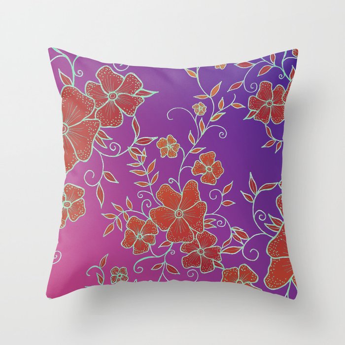 Purple and red throw pillows online