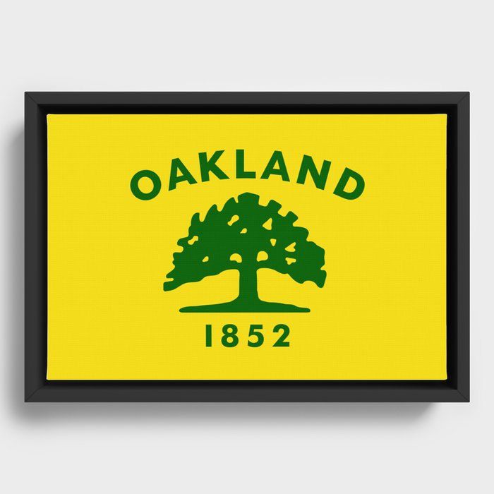 Flag of Oakland, California Framed Canvas