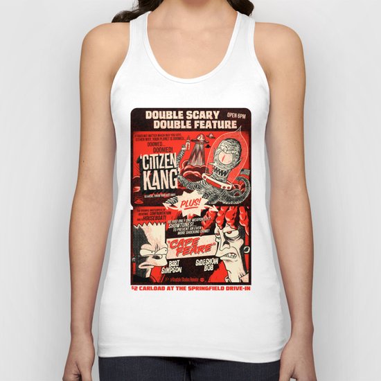 Double Scary Double Feature Unisex Tank Top
