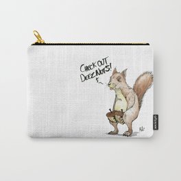 A Sassy Squirrel Carry-All Pouch | Fall, Squirrel, Winter, Oct17Cb, Cute, Gift, Drawing, Innuendo, Nature, Marker 