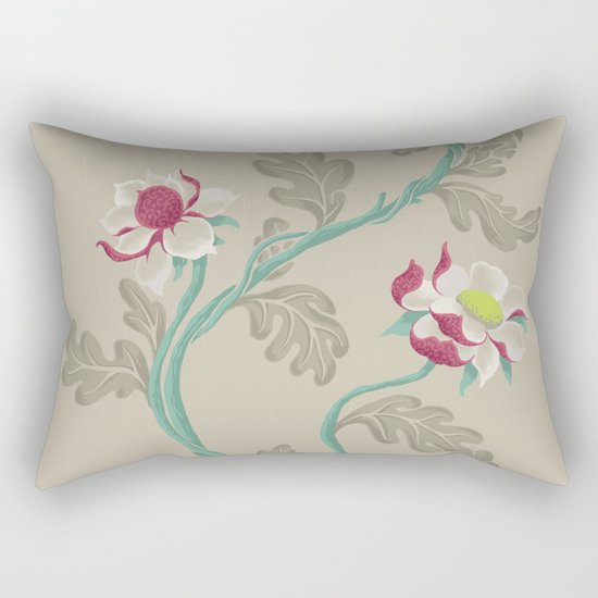 Filigree Floral Rectangular Pillow