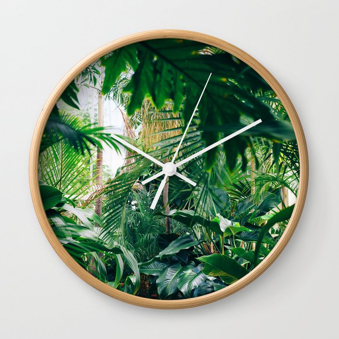 Greenery Jungle (Color) Wall Clock