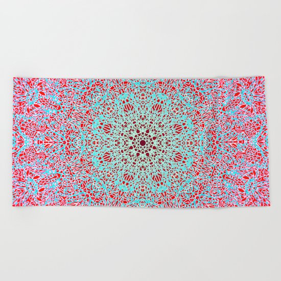 Mehndi Ethnic Style G402 Beach Towel