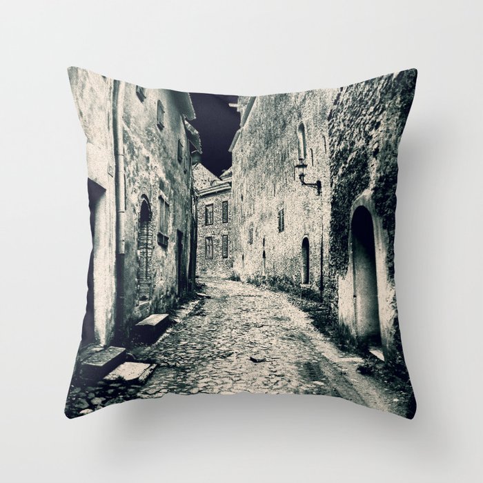 Street in the old town Throw Pillow
