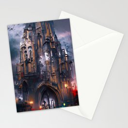 A Dark Gothic Cathedral Stationery Card