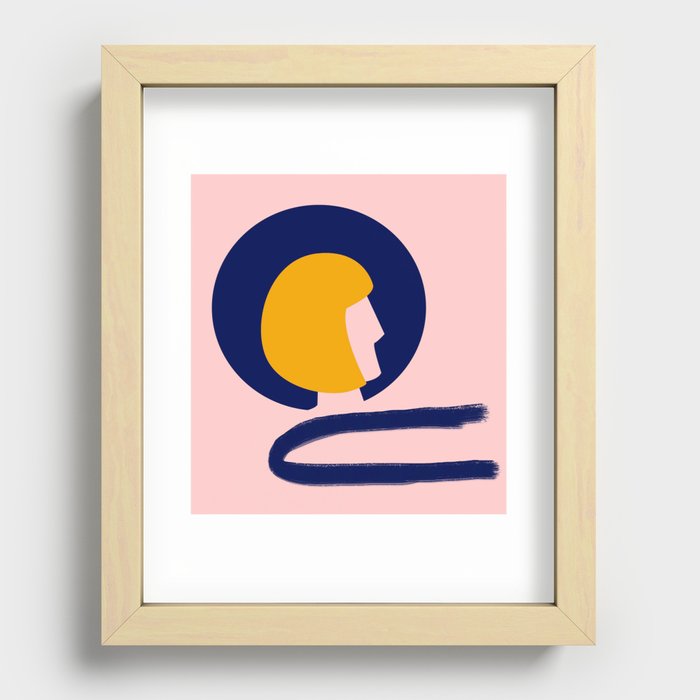Abstract figure Recessed Framed Print