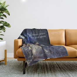 Pulling Down Stars - With Words Throw Blanket