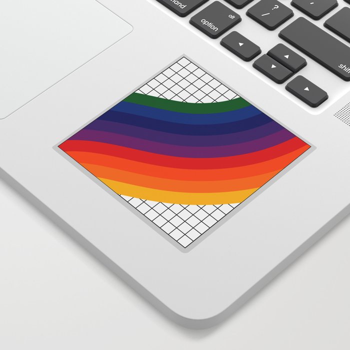Rainbow Grid Sticker