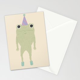 happy birthday frog Stationery Cards