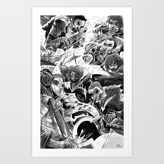 "Milkbread" band poster Art Print