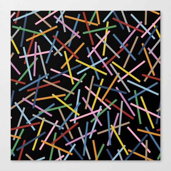 Kerplunk Black Canvas Print