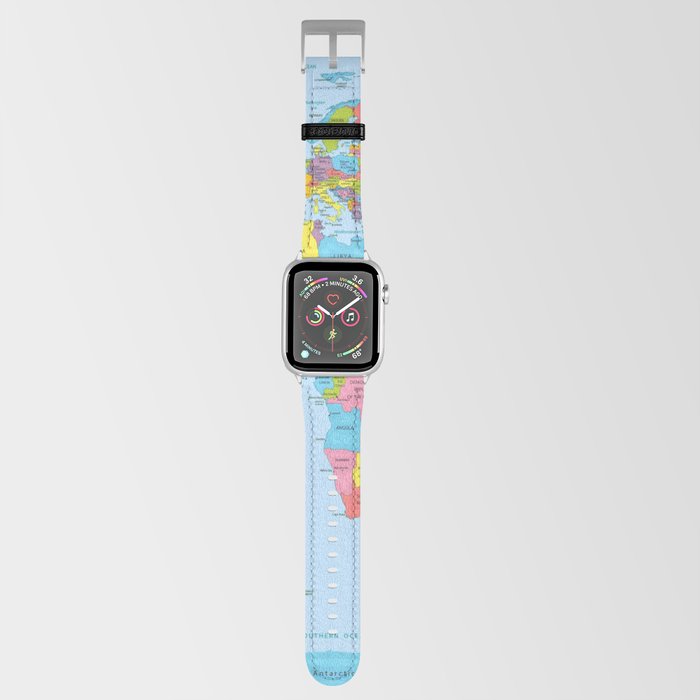 world map - academic Apple Watch Band
