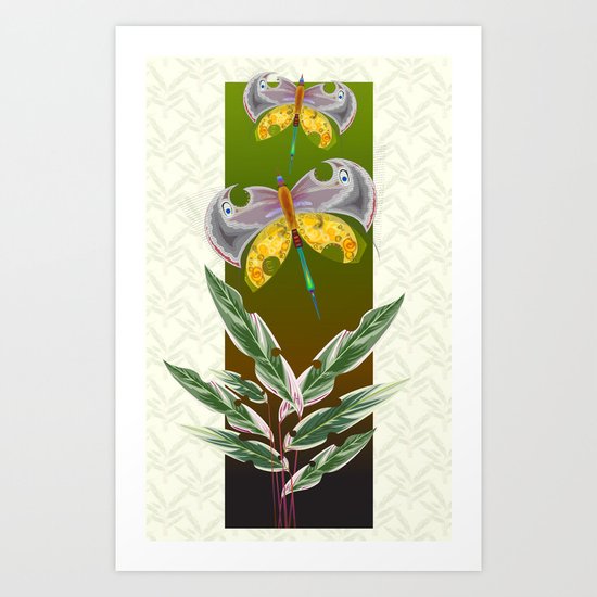 Moths#3 Art Print