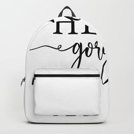 Hello Gorgeous Backpack | Silverfoil, Closetdecor, Realfoilprint, Graphicdesign, Hellogorgeoussign, Typographyposter, Homedecor, Giftforher, Faminequote, Wallart 