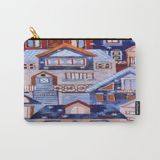 Winter town Carry-All Pouch