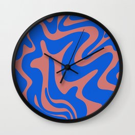 28 Abstract Swirl Shapes 220711 Valourine Digital Design Wall Clock