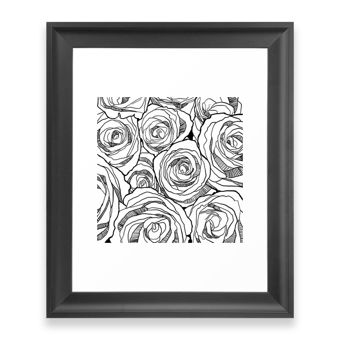 Roses Framed Art Print by ithelda