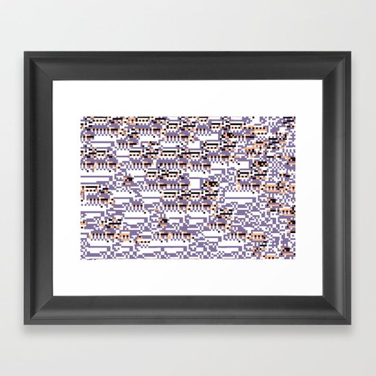 content-aware missingno Framed Art Print