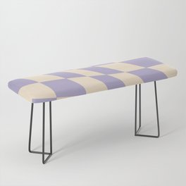 violaceous pastel psychedelic gingham Bench