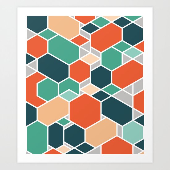 Hex P Art Print