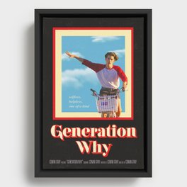 "Generation Why" by Conan Gray Vintage Film Poster Framed Canvas
