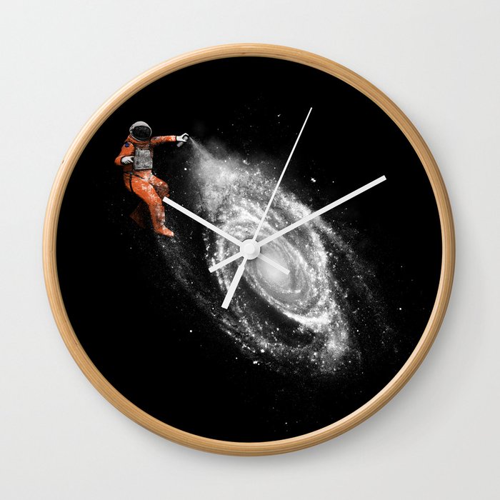 Space Art Wall Clock