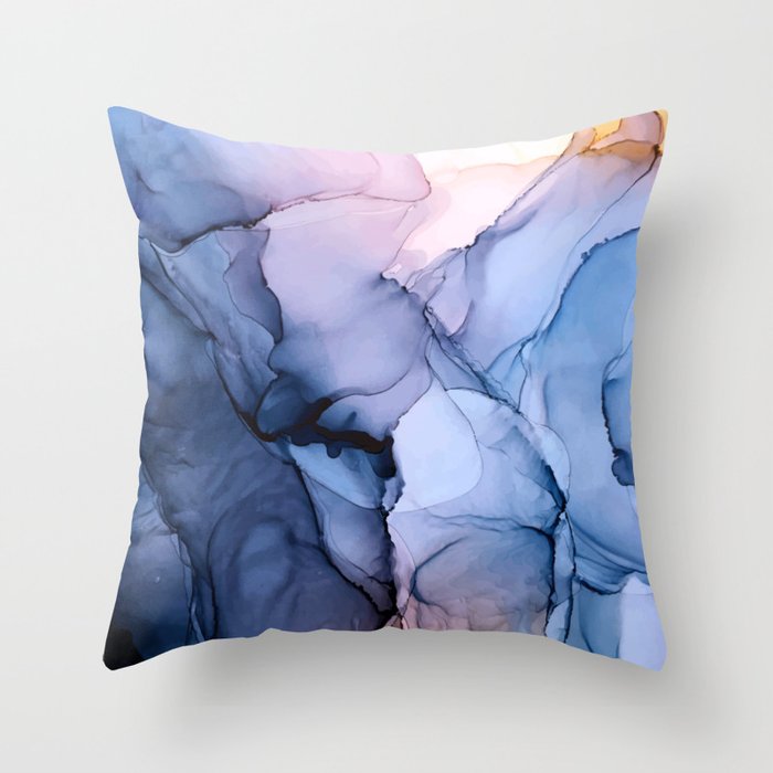 Captivating 1 - Alcohol Ink Painting Throw Pillow