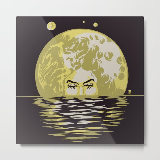 Miss Moonlight Metal Print