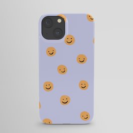 Purple Smiley Face iPhone Case