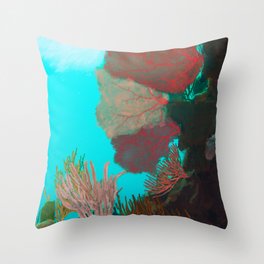 Colored Corals in Mexico | Underwaterworld  Throw Pillow