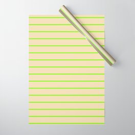 [ Thumbnail: Green & Tan Colored Striped Pattern Wrapping Paper ]