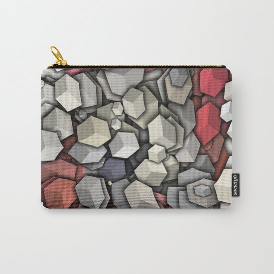 Chaotic 3D Cubes Carry-All Pouch