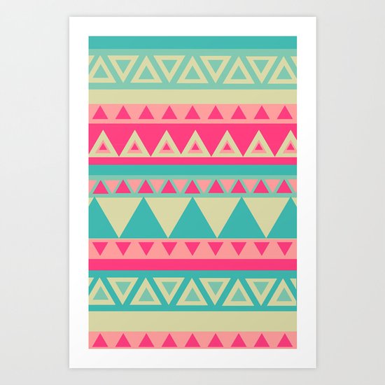 Tropical Tribal Art Print
