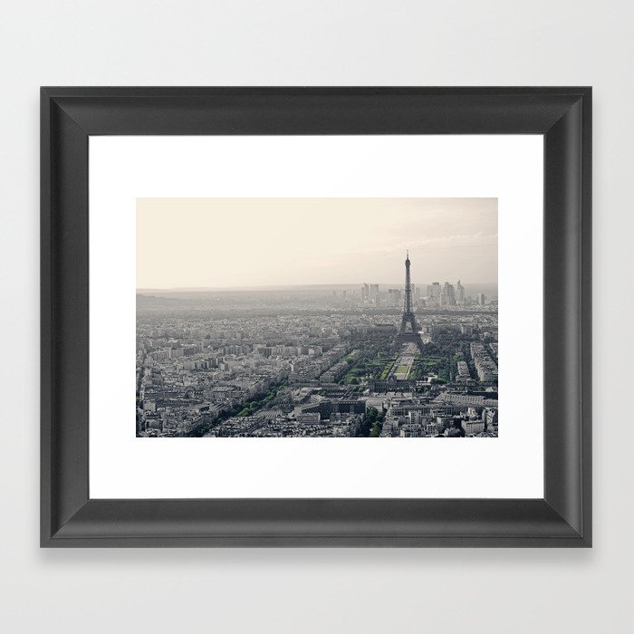 Panoramic View of Paris Framed Art Print