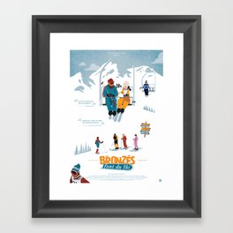 Les Bronzés font du ski - Fanart movie poster Framed Art Print