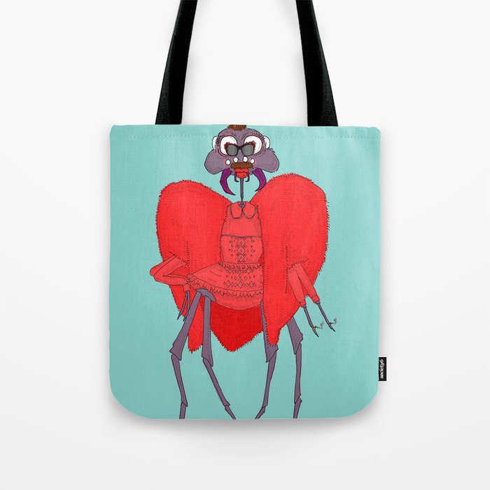 The Black Widow Wearing Red for Women's Rights Tote Bag