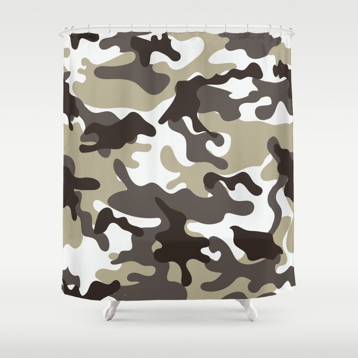 Urban Camo Camouflage Pattern Shower Curtain
