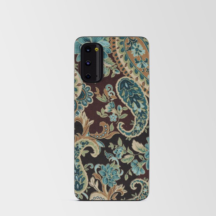 Granny's Terrific Turquoise Teal Paisley Chic Android Card Case