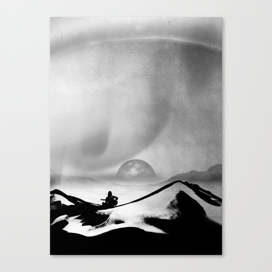 Black Space Song Canvas Print
