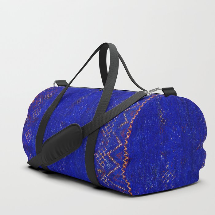 -A5- Royal Calm Blue Bohemian Moroccan Artwork. Duffle Bag